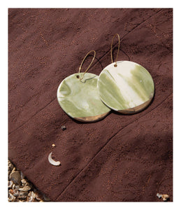 Balwa بَلْوة Round marbled earrings